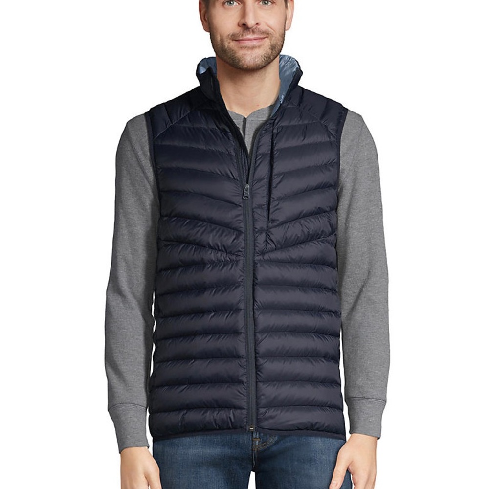 Men's Ultra Lightweight Lands EndDown Vest. Size XL. NWT